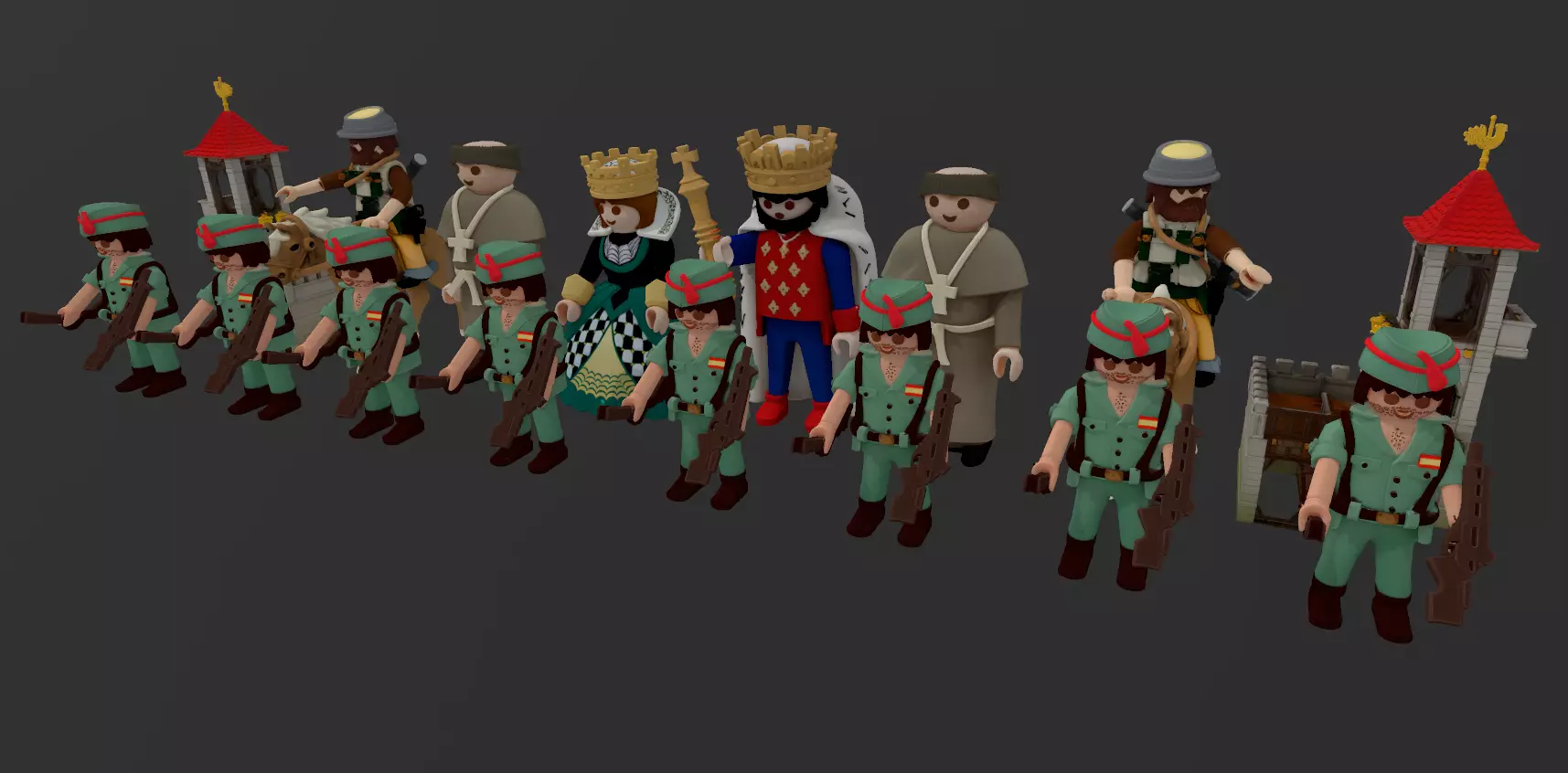 AJEDREZ PLAYMOBIL 3D print model_4