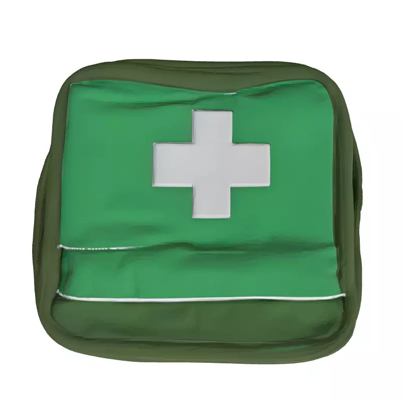 Realistic First Aid Kit Bag 3D Model Low-poly 3D model_8