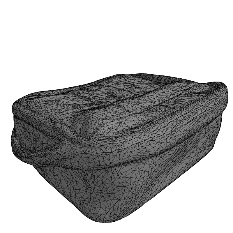 Realistic First Aid Kit Bag 3D Model Low-poly 3D model_1