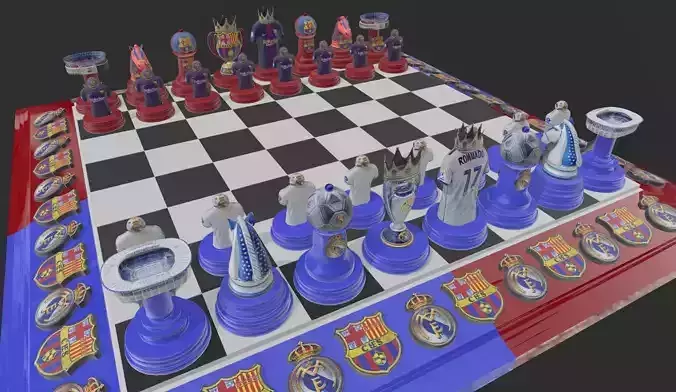 AJEDREZ MADRID BARZA 3D print model