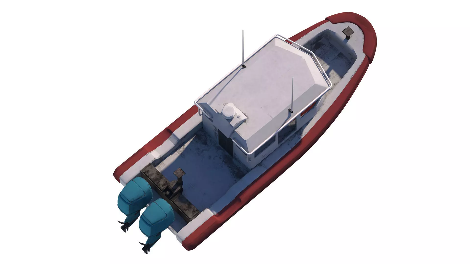 Tug Ship tugboat low poly Low-poly ap Low-poly 3D model_7