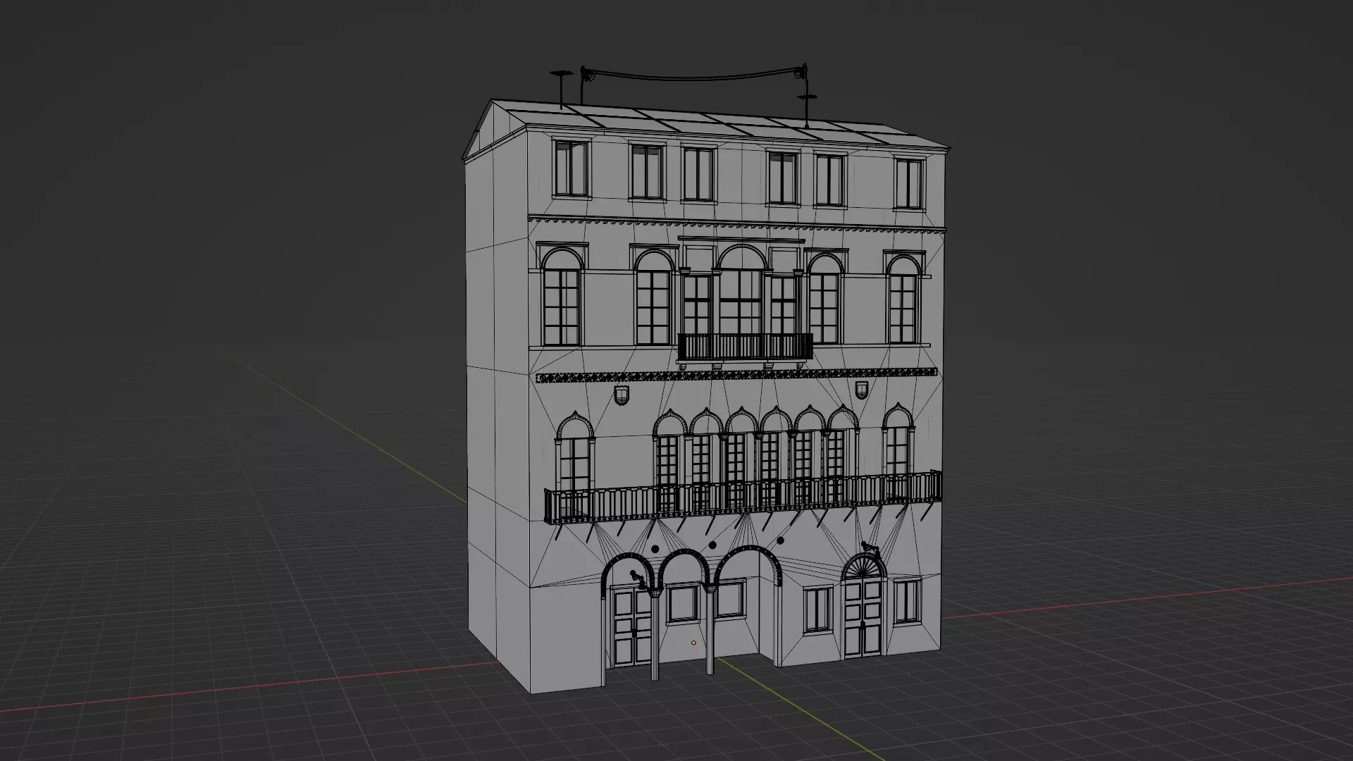 Italian living house 3D model_7