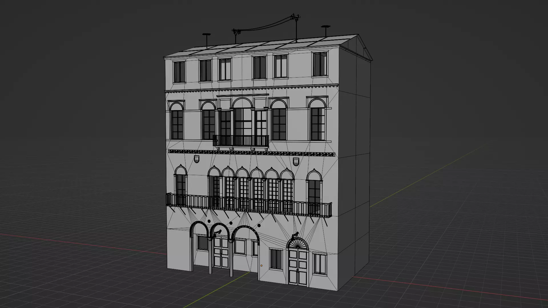 Italian living house 3D model_6