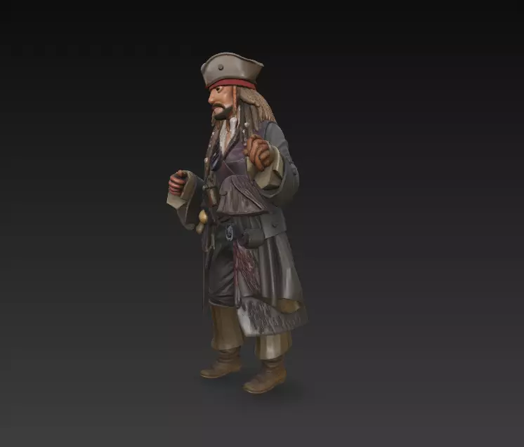 AJEDREZ PIRATAS DEL CARIBE 3D print model_12