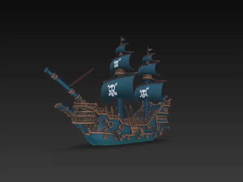 AJEDREZ PIRATAS DEL CARIBE 3D print model_13
