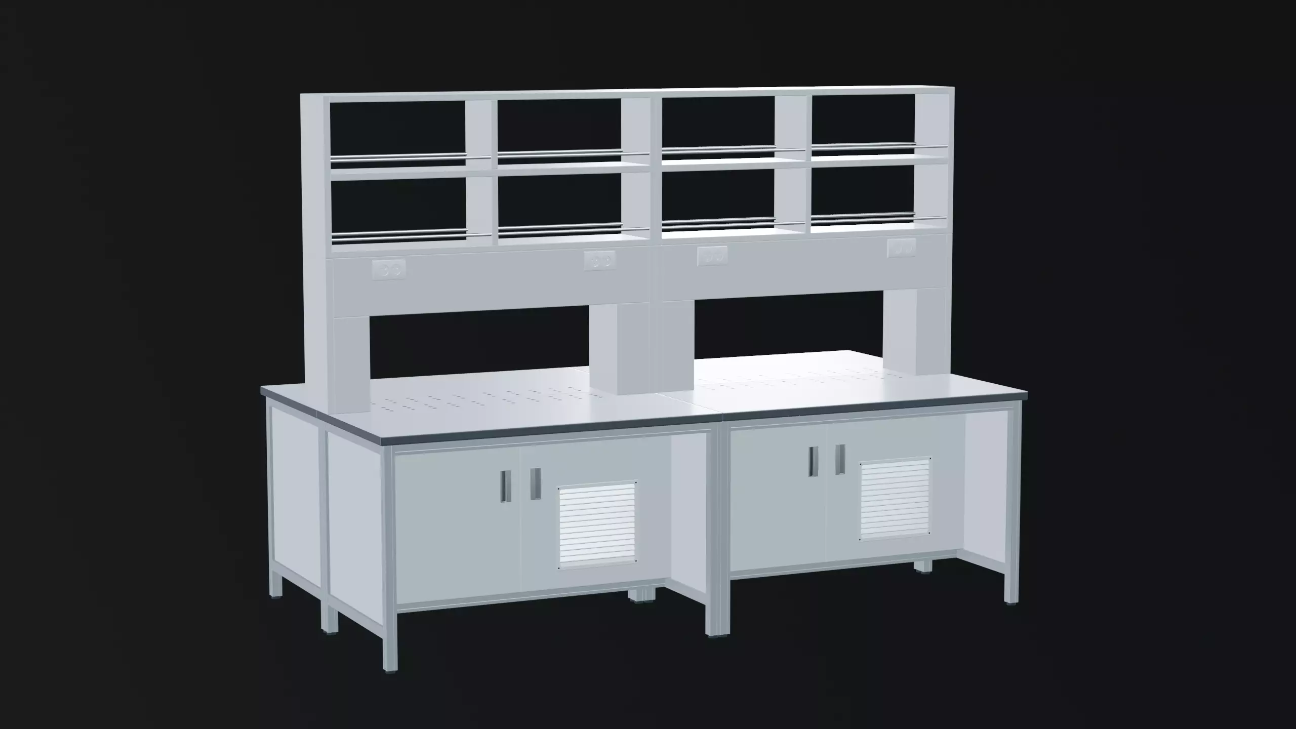 Office Desk - PBR TEXTURE WITH LOW POLY Low-poly 3D model_0