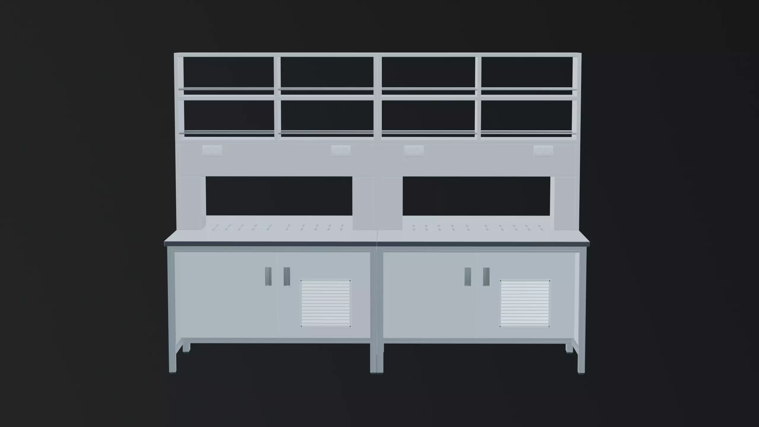 Office Desk - PBR TEXTURE WITH LOW POLY Low-poly 3D model_1