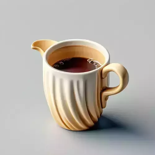 Stylish Ceramic Coffee Pot with Coffee