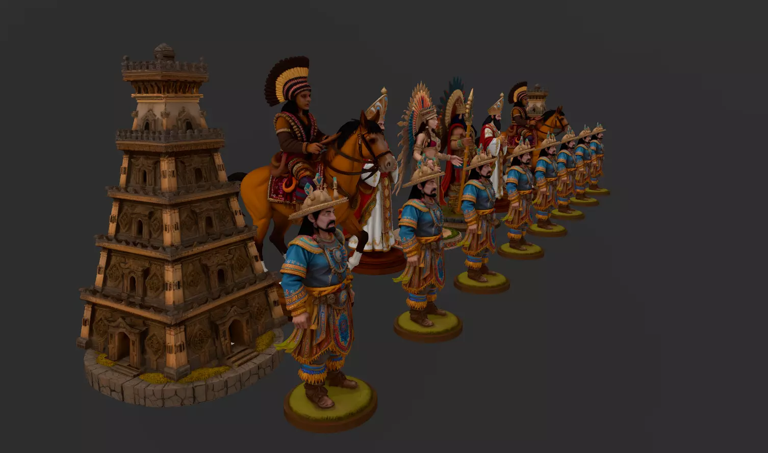 AJEDREZ INCA 3D print model_6