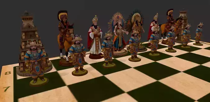 AJEDREZ INCA 3D print model