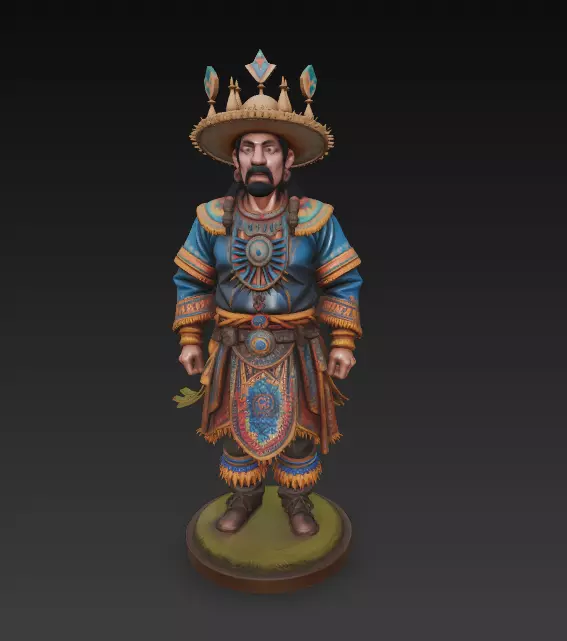 AJEDREZ INCA 3D print model_7