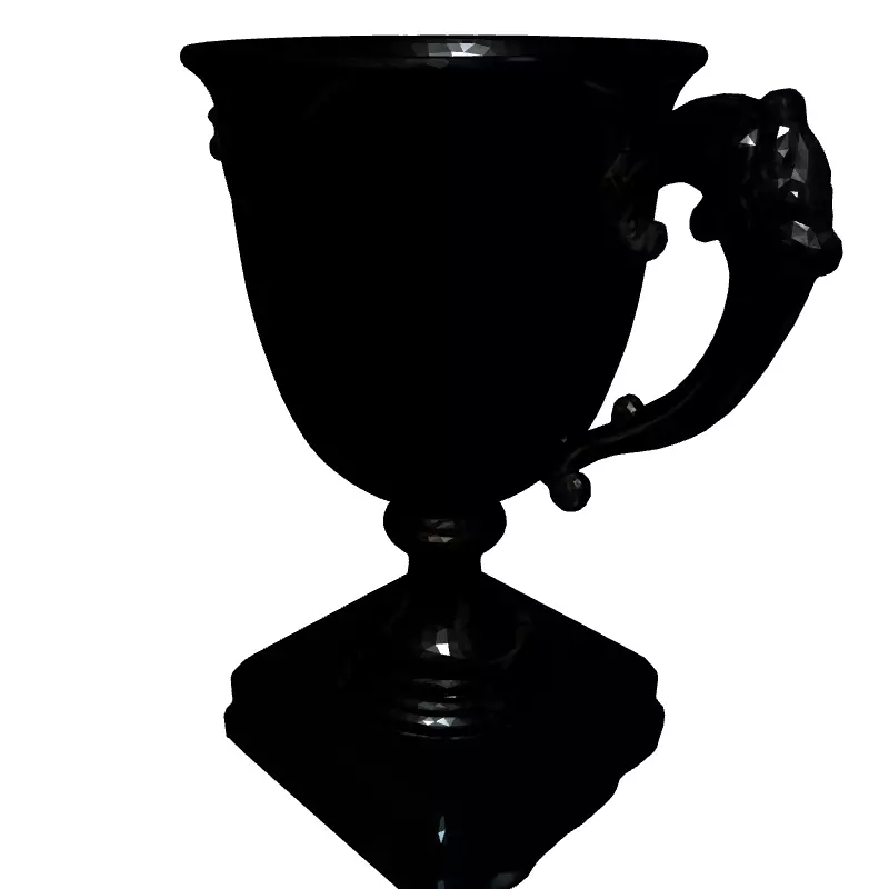 Realistic Silver Trophy Cup 3D Model Low-poly 3D model_2