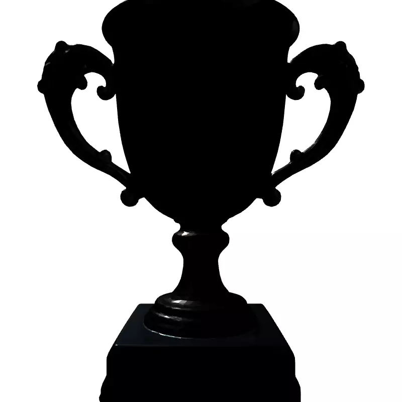 Realistic Silver Trophy Cup 3D Model Low-poly 3D model_7