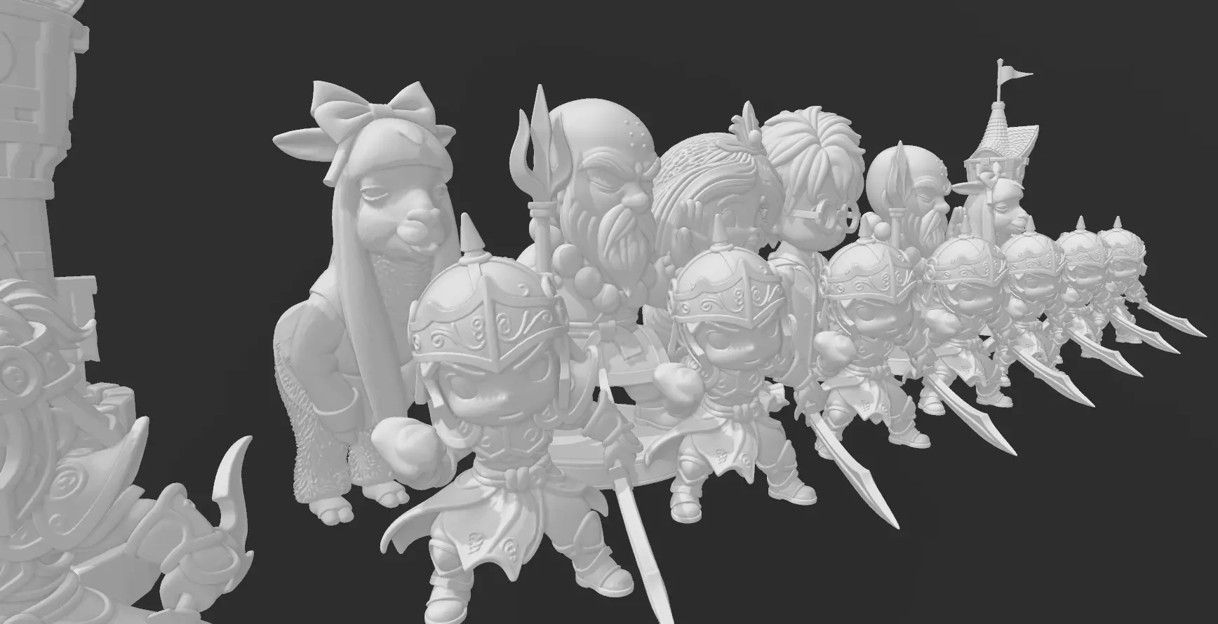 AJEDREZ FANTASIA 3D print model_5