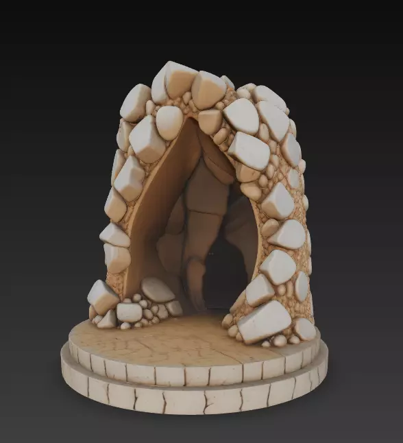 AJEDREZ EDAD DE PIEDRA 3D print model_10