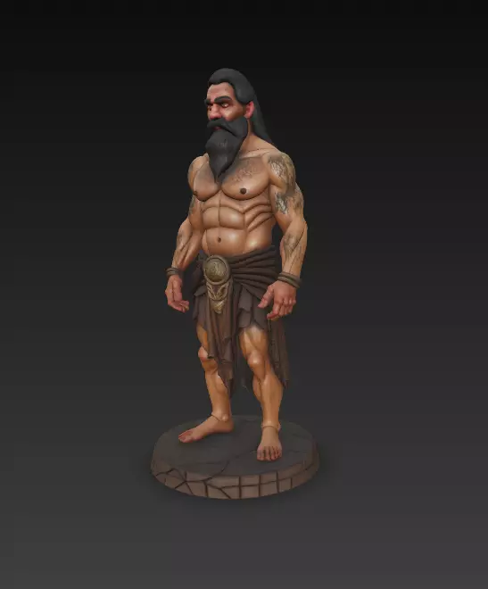 AJEDREZ EDAD DE PIEDRA 3D print model_9