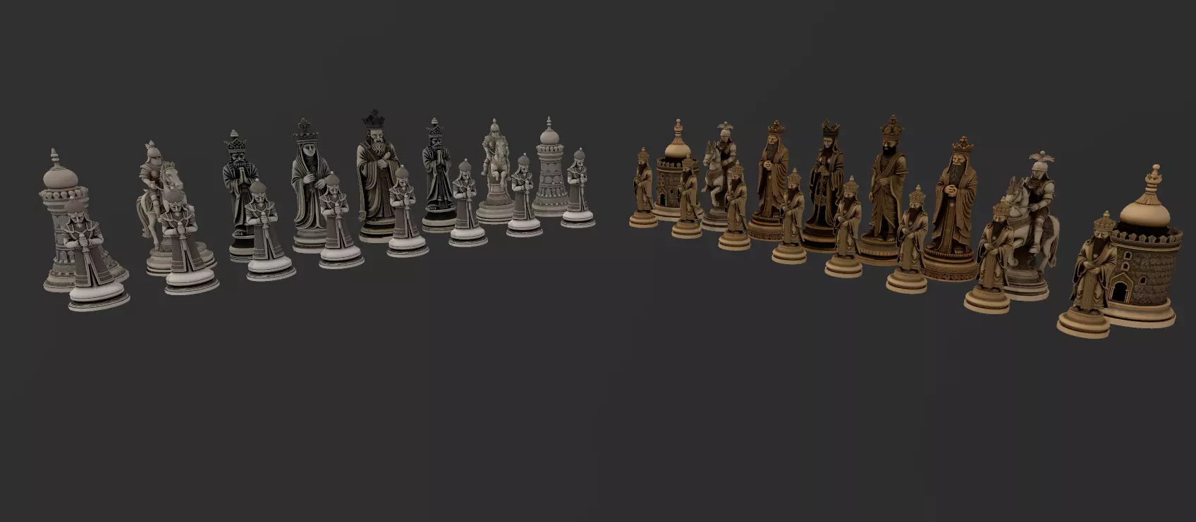 AJEDREZ MUSULMAN 3D print model_7