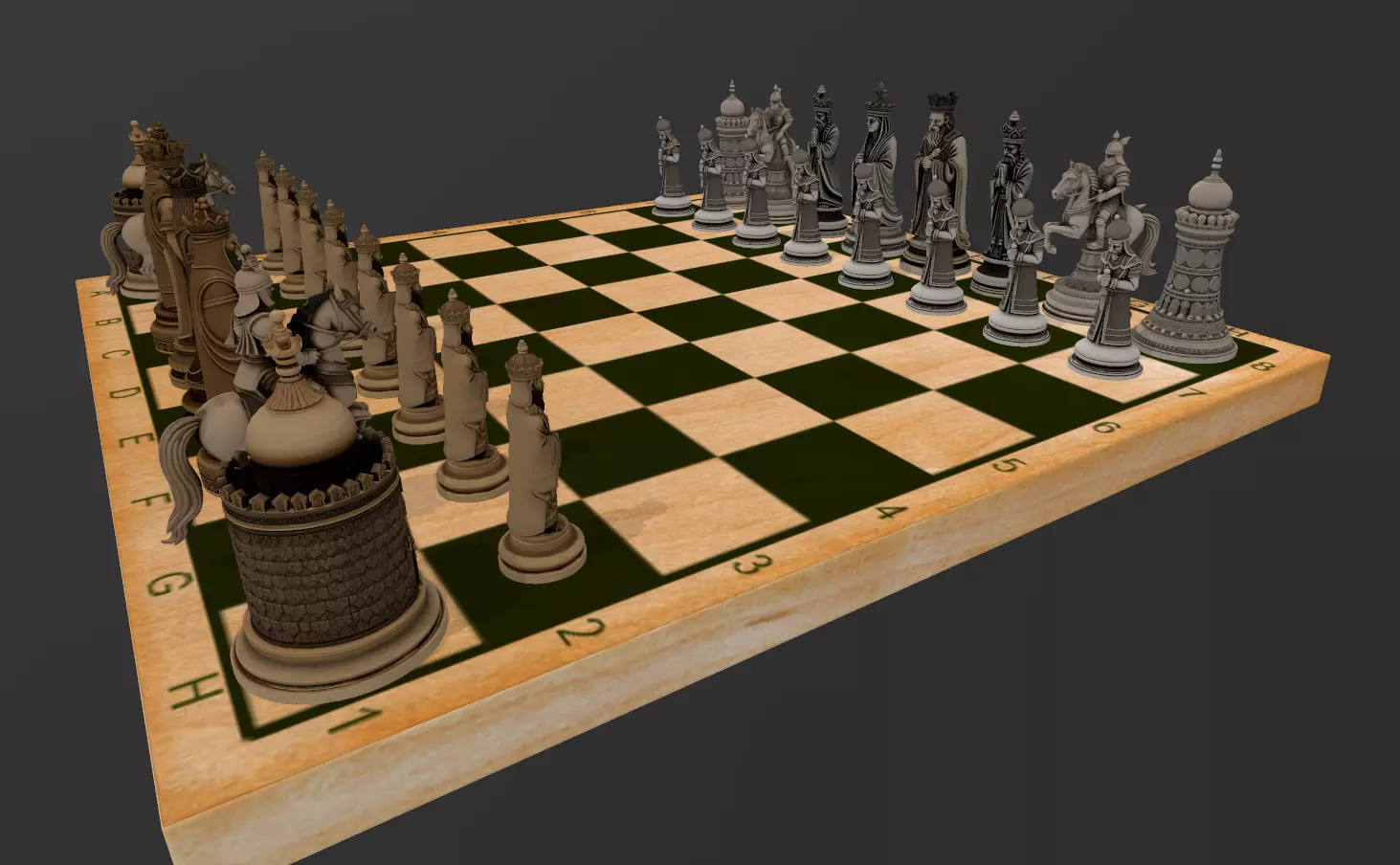 AJEDREZ MUSULMAN 3D print model_0