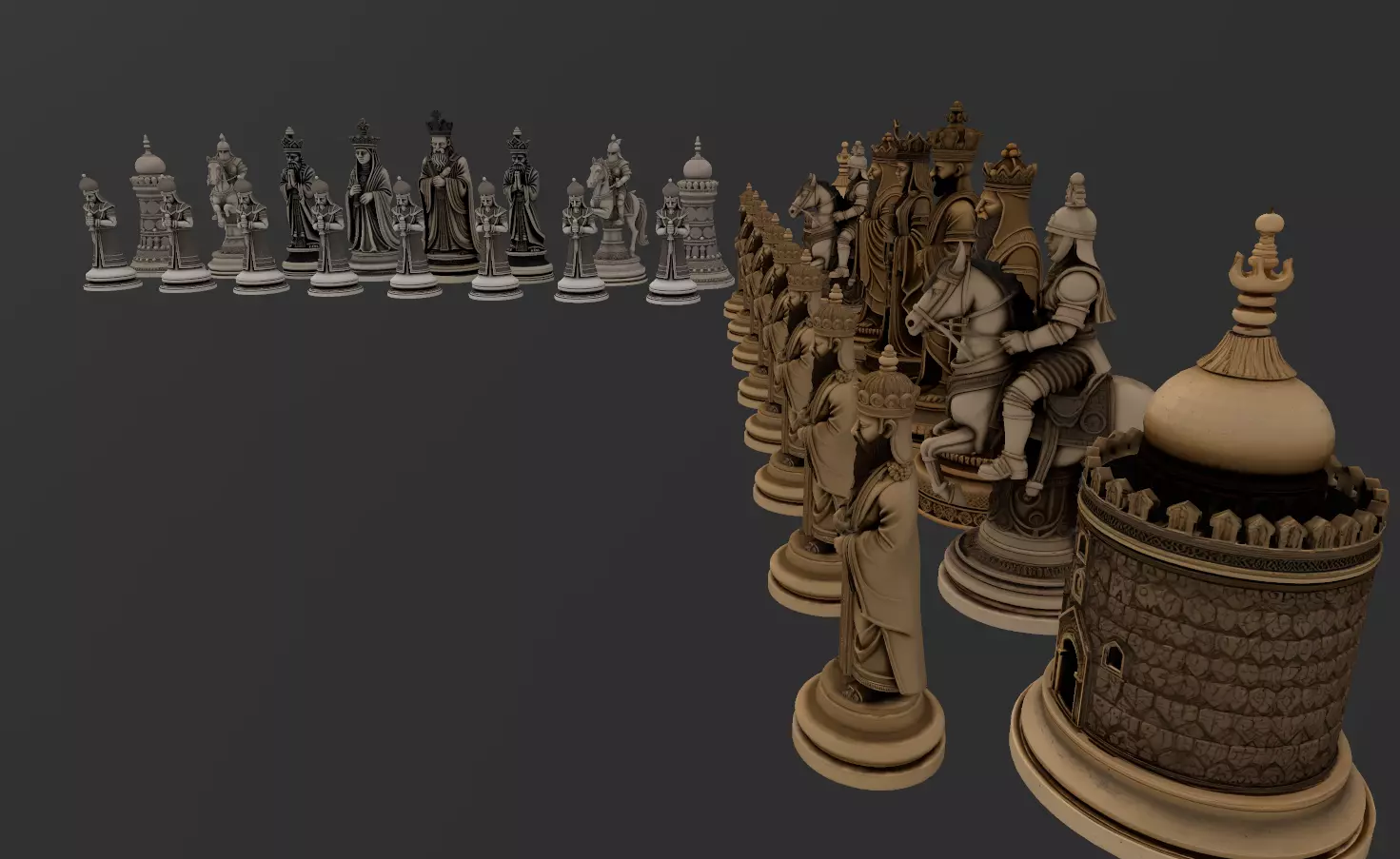 AJEDREZ MUSULMAN 3D print model_9