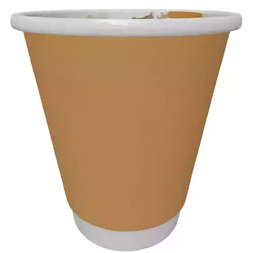 Realistic Disposable Coffee Cup 3D Model Low-poly 3D model 3