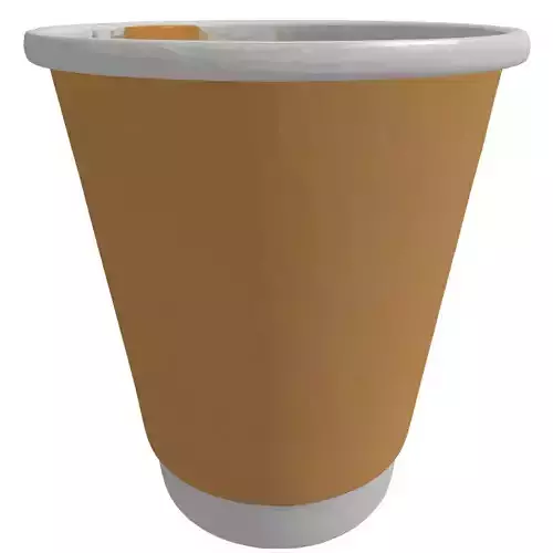 Realistic Disposable Coffee Cup 3D Model Low-poly 3D model 4