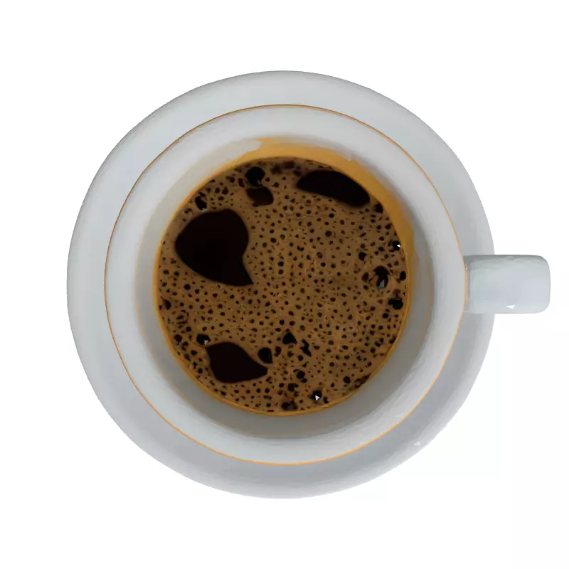 Realistic White Coffee Cup 3D Model Low-poly 3D model_8