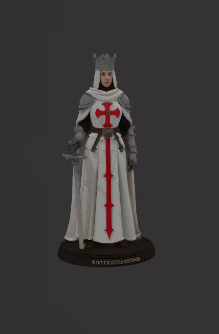 AJEDREZ TEMPLARIO 3D print model_4