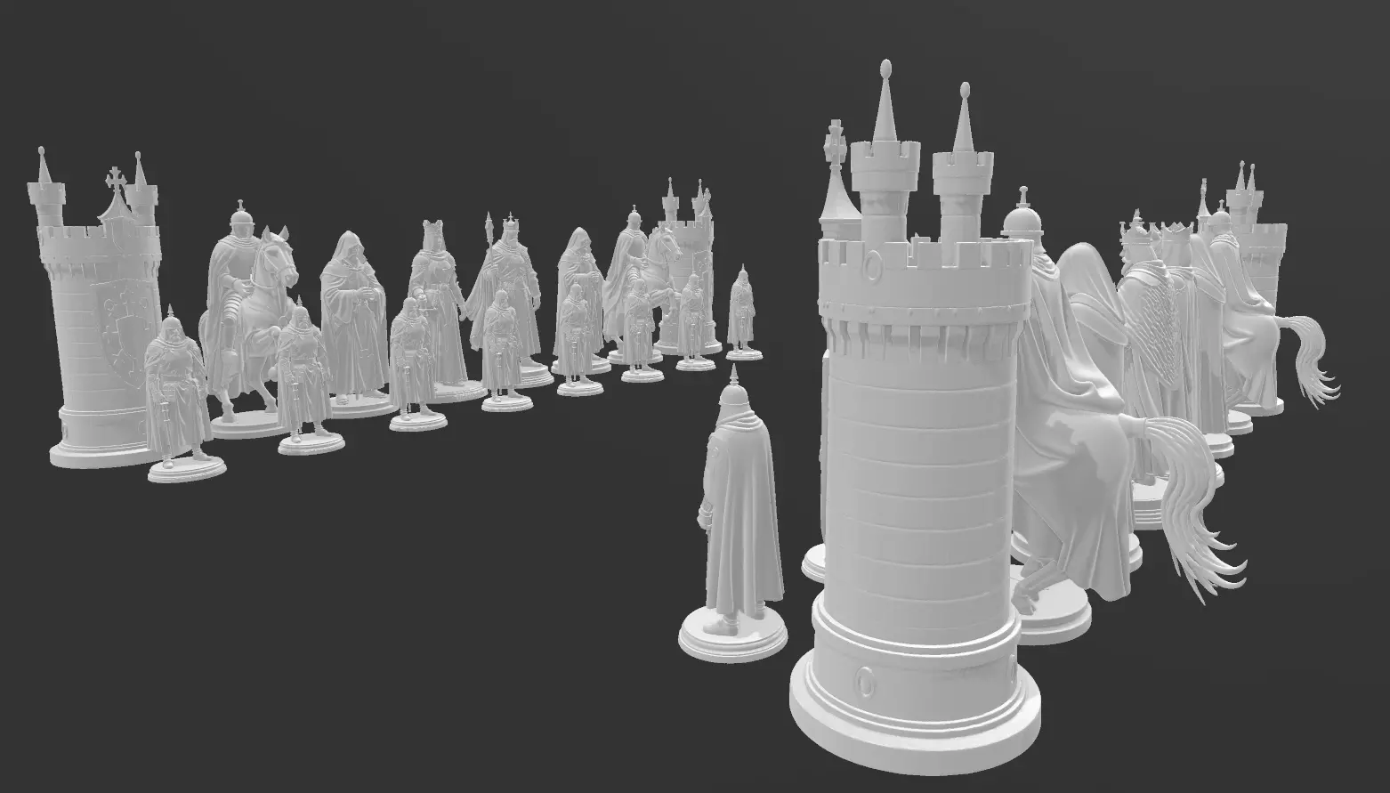 AJEDREZ TEMPLARIO 3D print model_9
