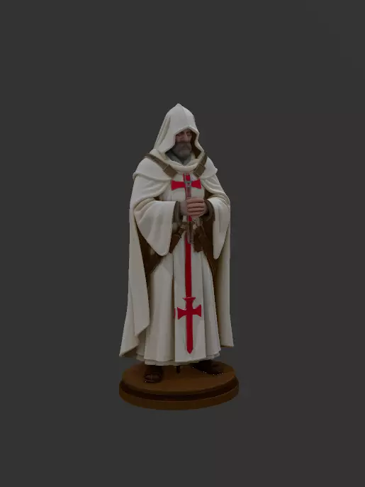 AJEDREZ TEMPLARIO 3D print model_3