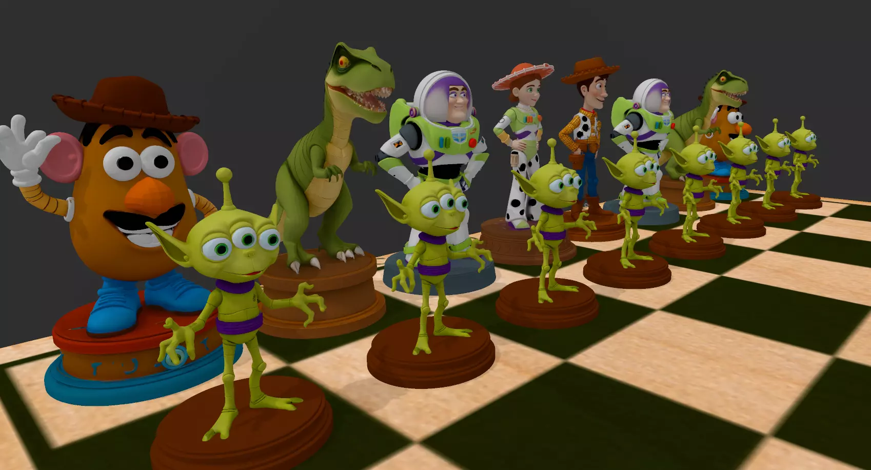 AJEDREZ PIXAR 3D print model_0