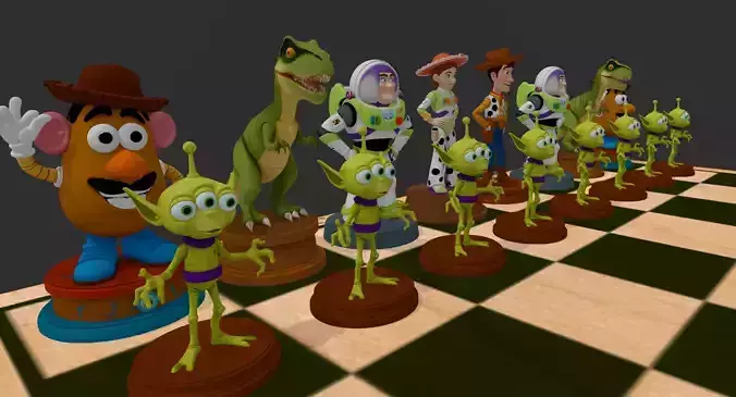 AJEDREZ PIXAR 3D print model