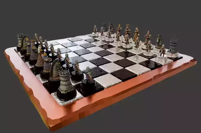 AJEDREZ MEDIEVAL 3D print model