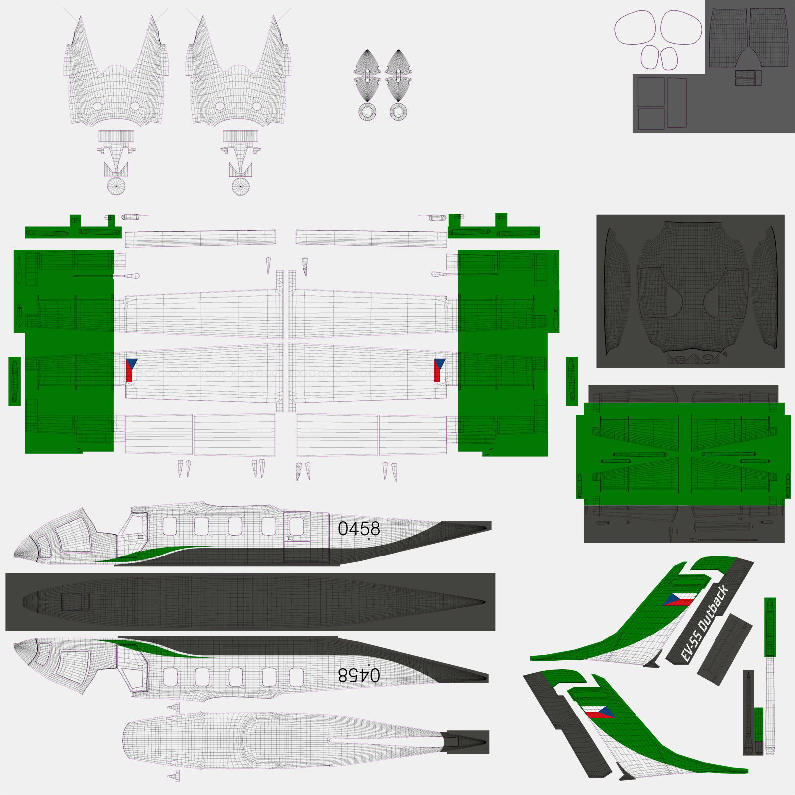 Evektor EV-55 Outback 3D model_30