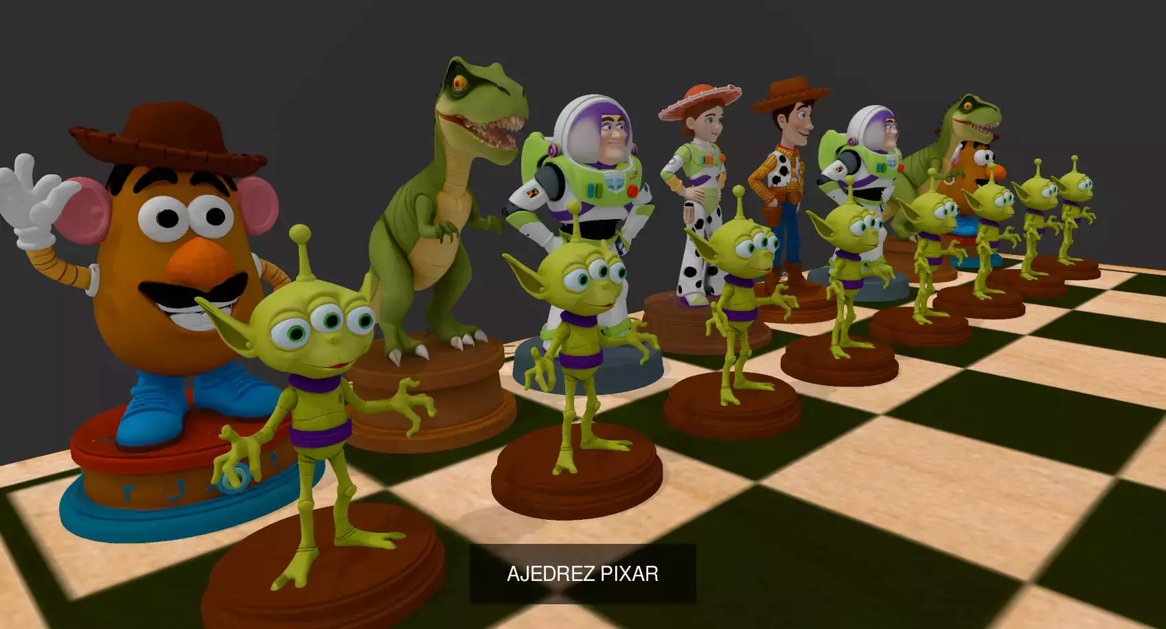 JUEGOS DE AJEDREZ 3D Model Collection_35