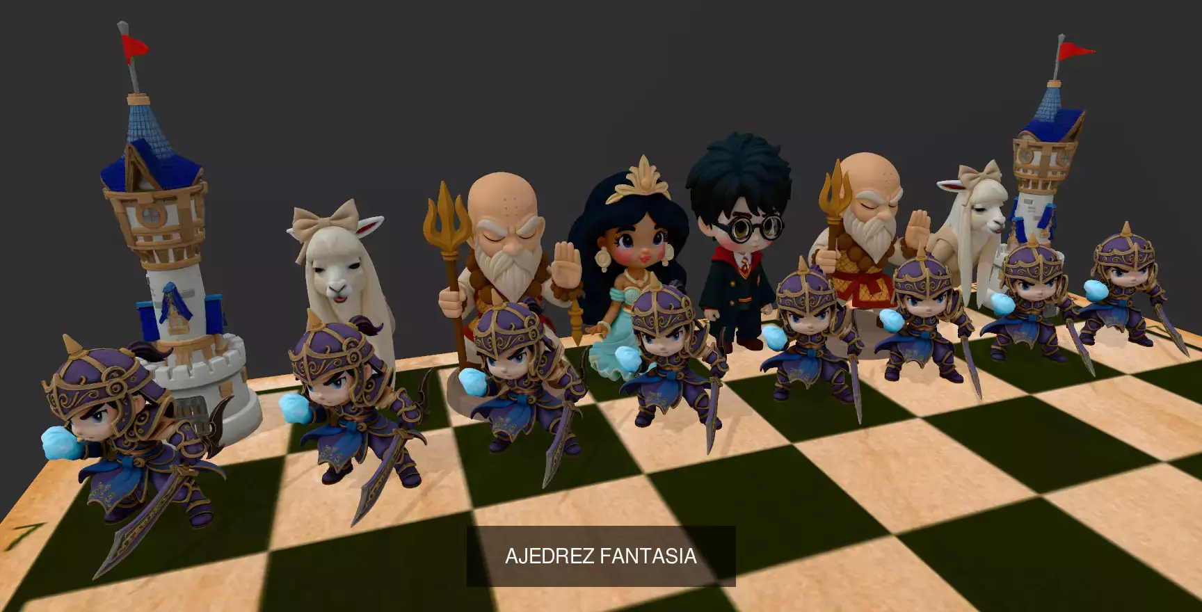 JUEGOS DE AJEDREZ 3D Model Collection_28