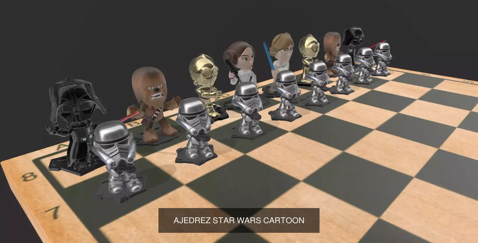 JUEGOS DE AJEDREZ 3D Model Collection_26