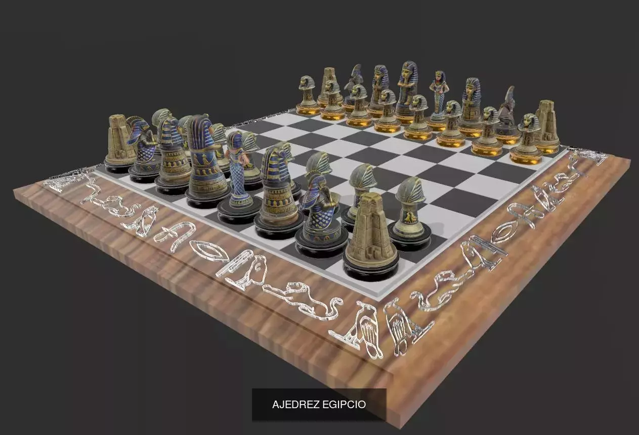JUEGOS DE AJEDREZ 3D Model Collection_38