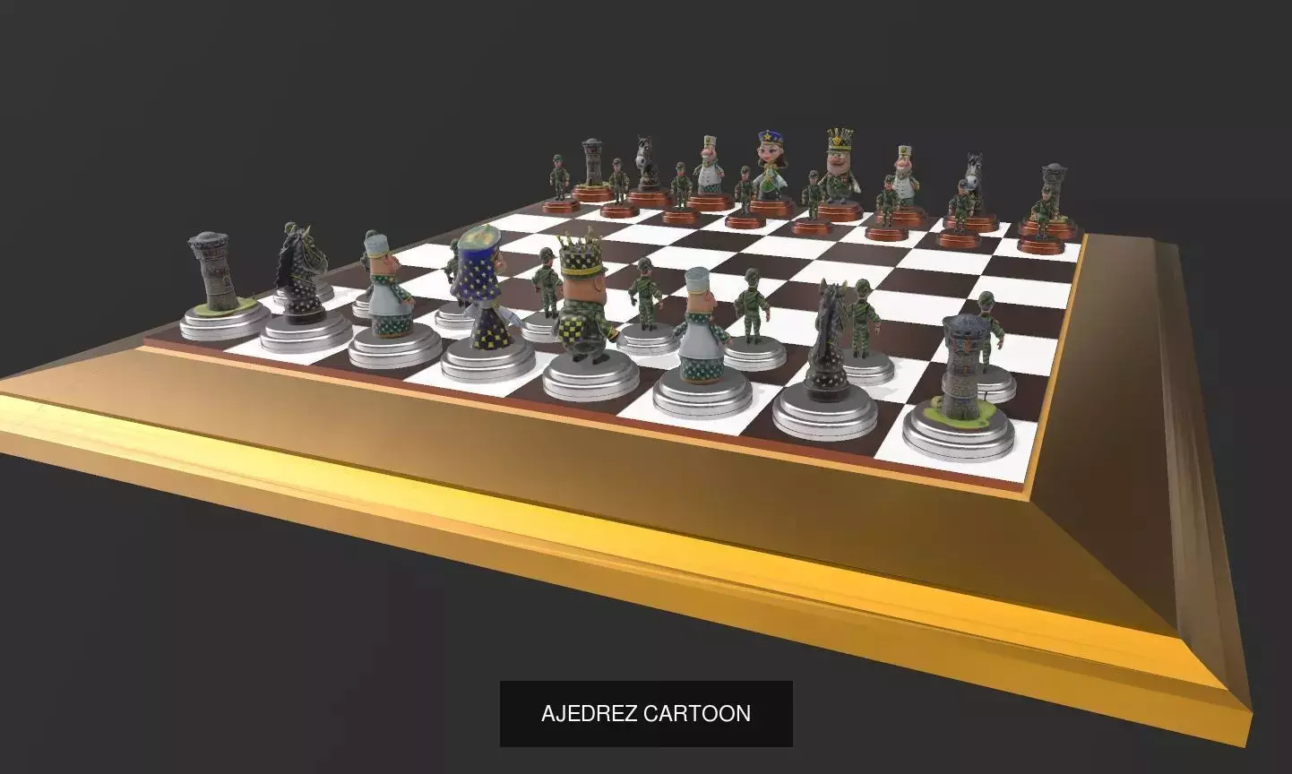 JUEGOS DE AJEDREZ 3D Model Collection_37