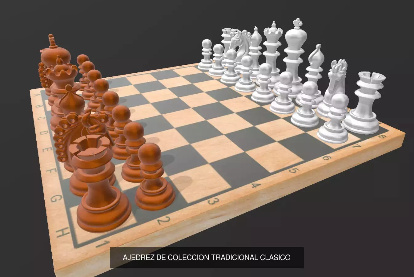 JUEGOS DE AJEDREZ 3D Model Collection_15