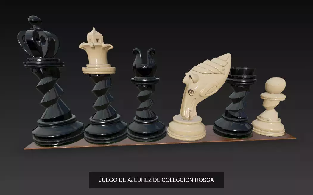 JUEGOS DE AJEDREZ 3D Model Collection_8