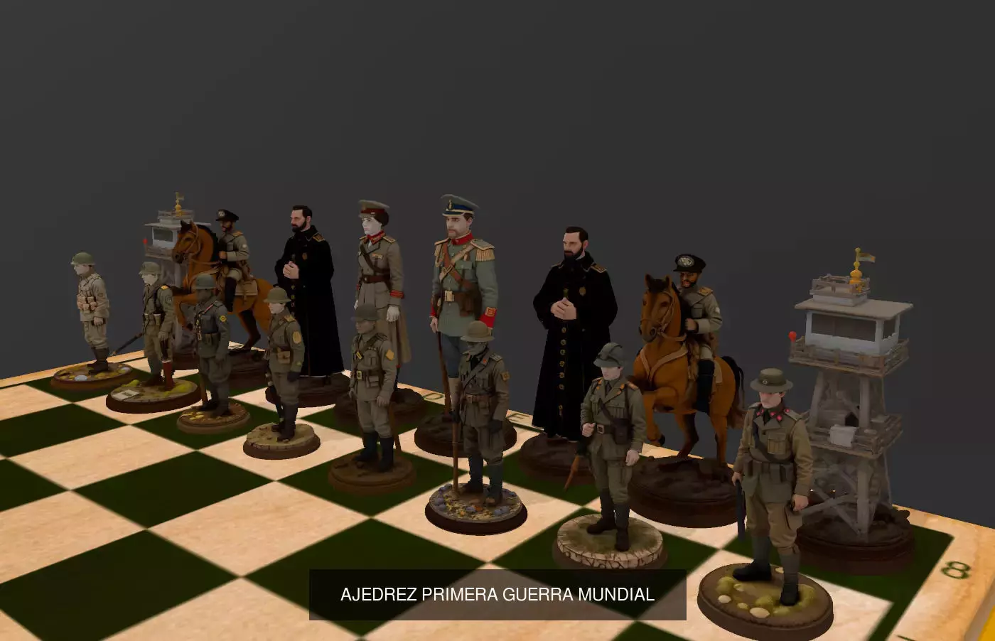 JUEGOS DE AJEDREZ 3D Model Collection_30
