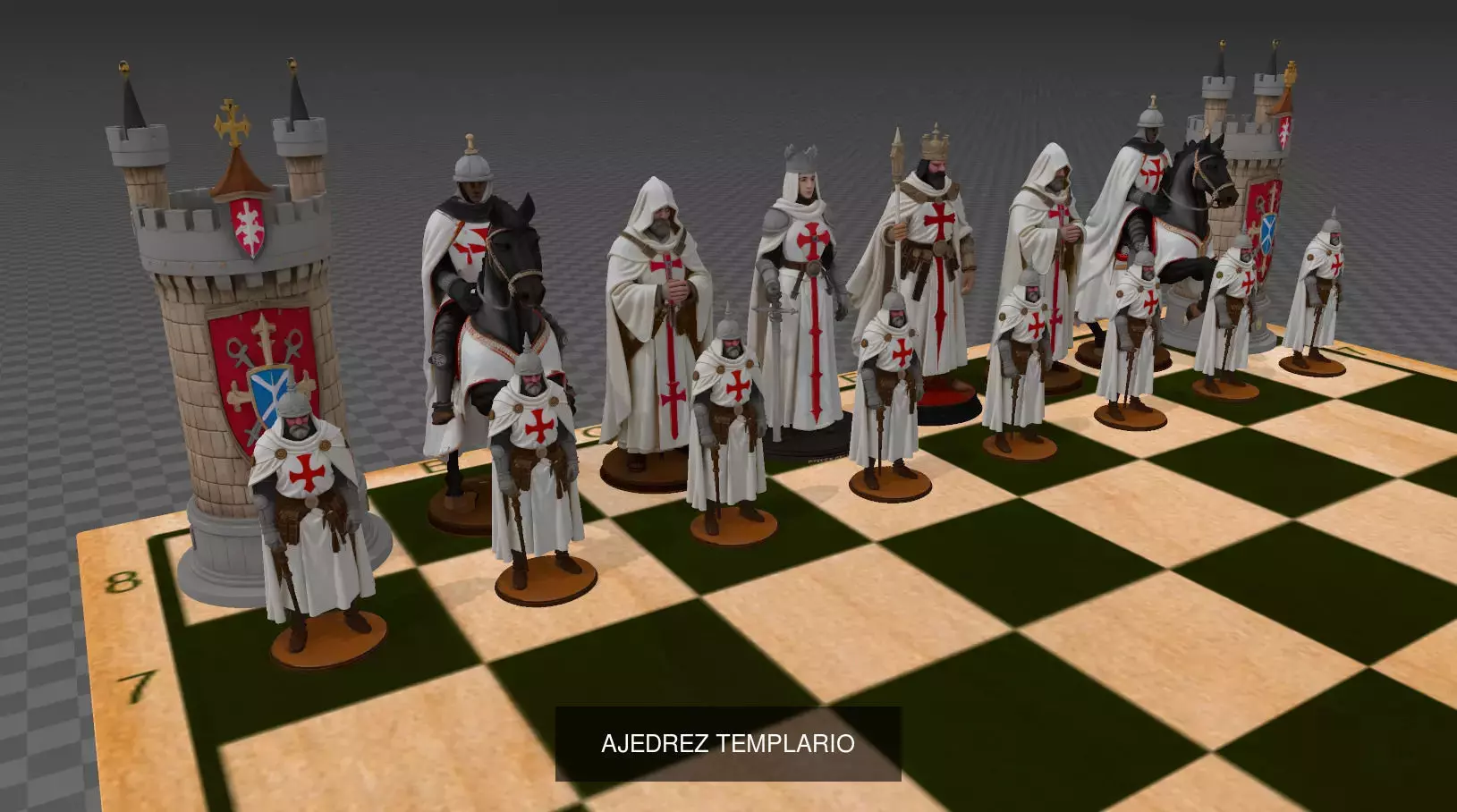 JUEGOS DE AJEDREZ 3D Model Collection_34