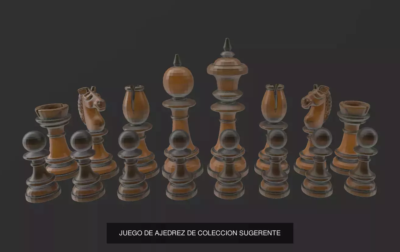 JUEGOS DE AJEDREZ 3D Model Collection_7