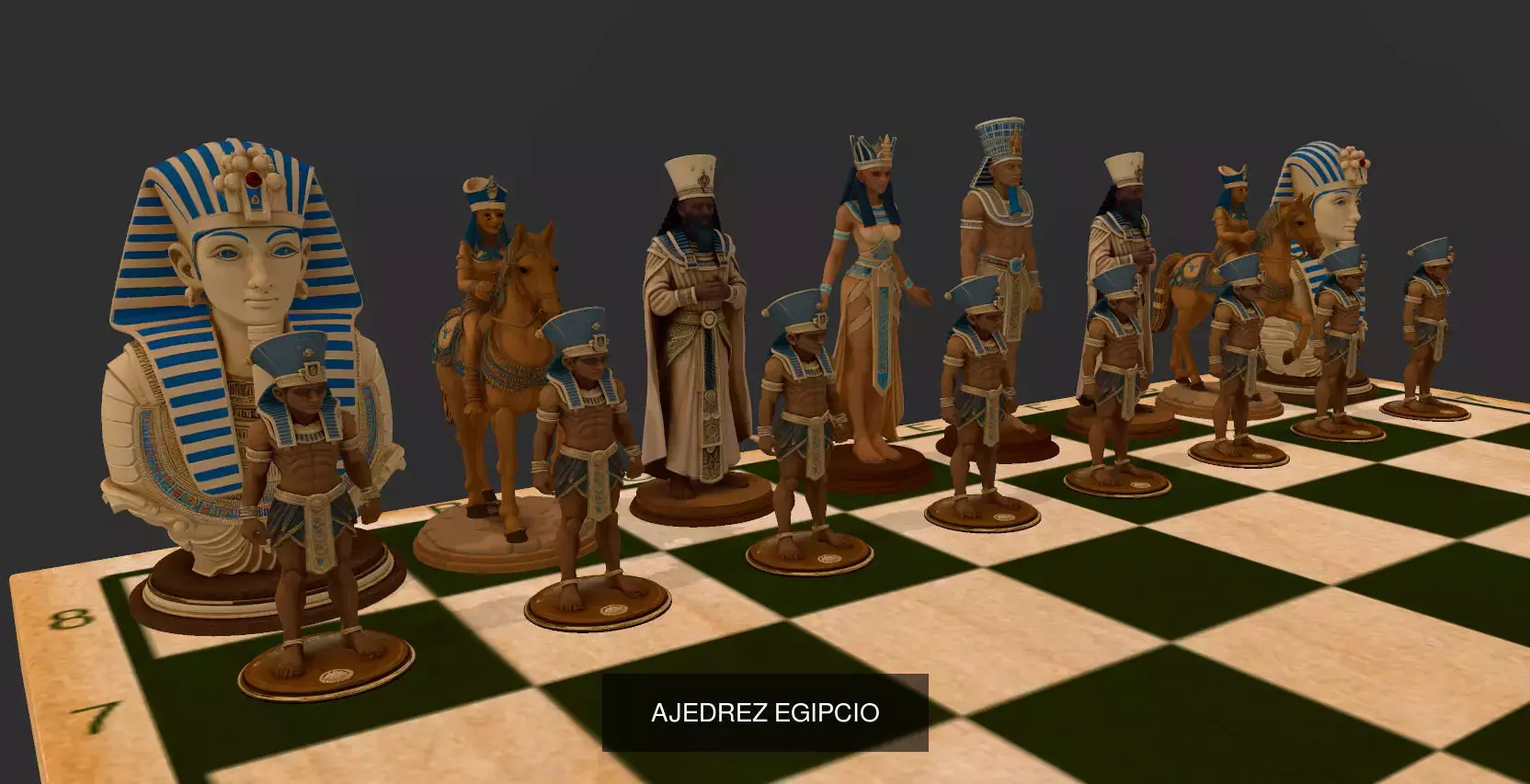 JUEGOS DE AJEDREZ 3D Model Collection_5