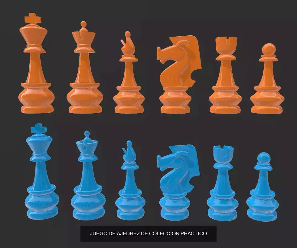 JUEGOS DE AJEDREZ 3D Model Collection_10