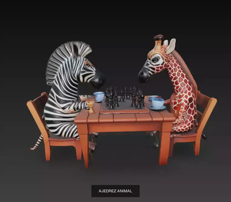 JUEGOS DE AJEDREZ 3D Model Collection_12