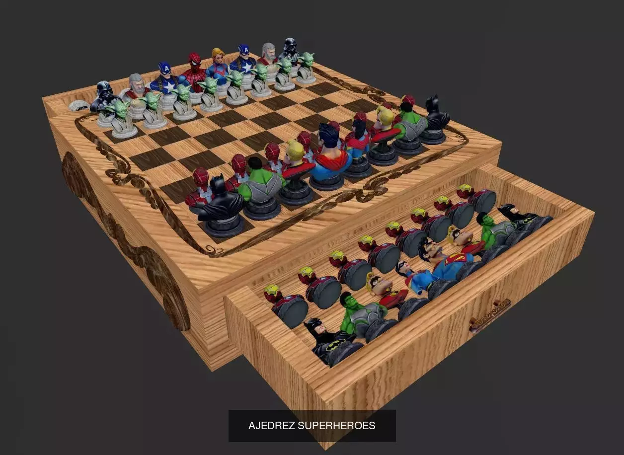 JUEGOS DE AJEDREZ 3D Model Collection_23