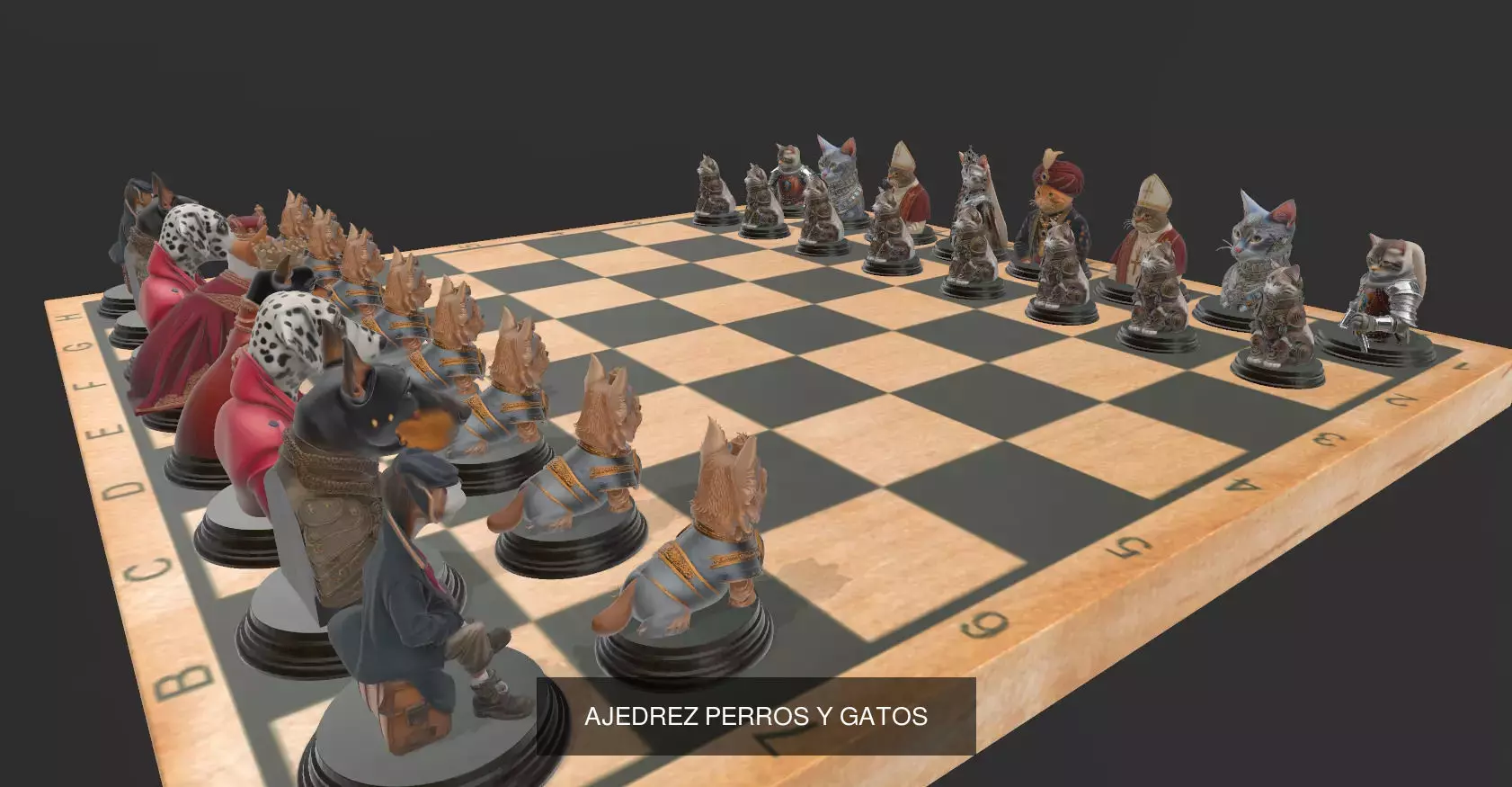 JUEGOS DE AJEDREZ 3D Model Collection_25