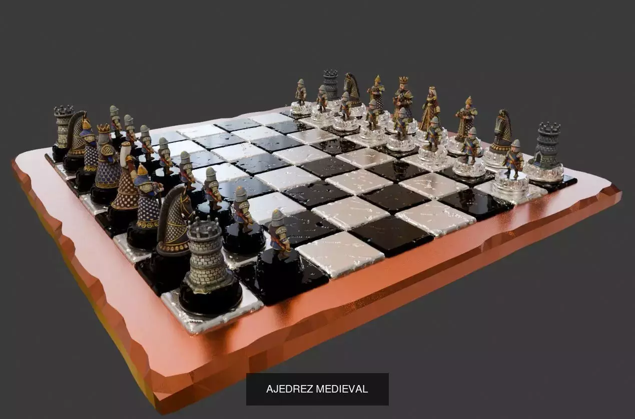 JUEGOS DE AJEDREZ 3D Model Collection_36