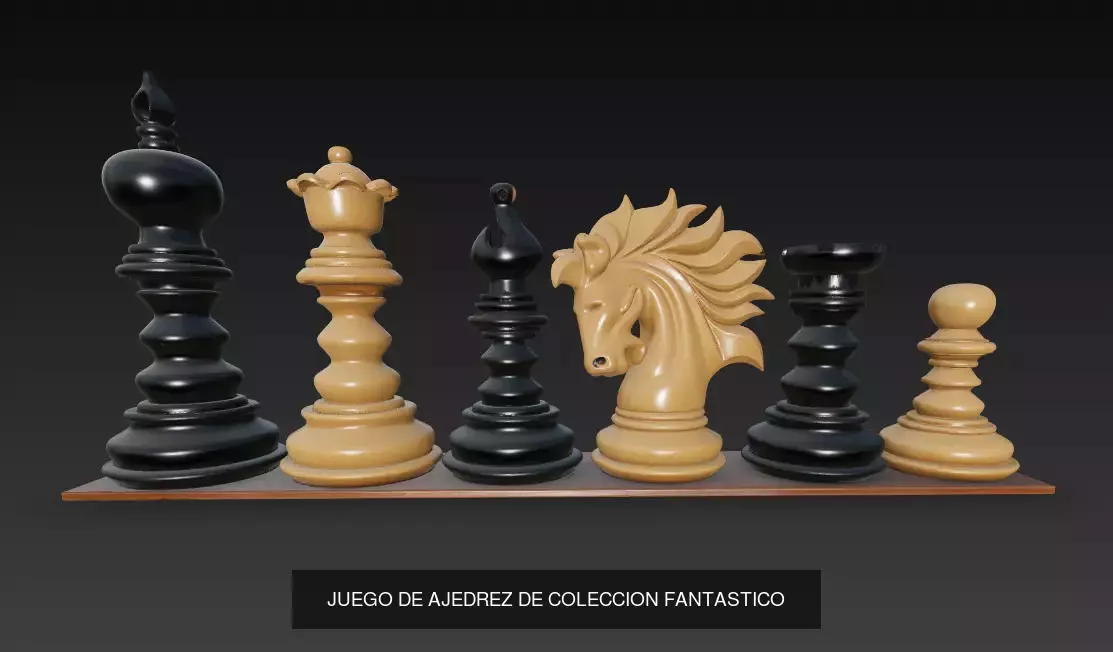 JUEGOS DE AJEDREZ 3D Model Collection_9